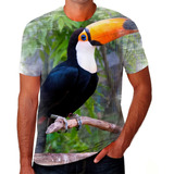 Camiseta Camisa Tucano Ave Floresta Natureza Unisexy 13
