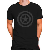 Camiseta Capitão América Escudo Camisa Avengers Filmes 