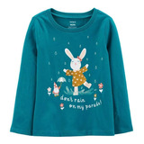 Camiseta Carters Menina Manga