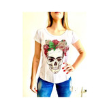 Camiseta Cavaira Mexicana Floral