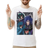 Camiseta Cavaleiros Do Zodiaco Shura, Camus E Saga Animes