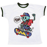 Camiseta Caveira Skate Tumblr