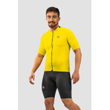 Camiseta Ciclismo Masculina Start All Fit Lemon Free Force