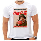 Camiseta Coca Cola Pôster Retro Antigo Propaganda Pin Up L96