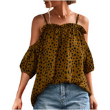 Camiseta Cold Shoulder Para