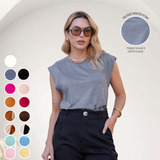Camiseta Com Ombreira Moda