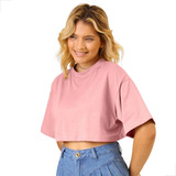Camiseta Croped Feminino T