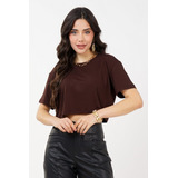 Camiseta Cropped Feminina Manga
