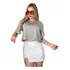 Camiseta Cropped Feminino Tshirt Blusa Estilosa Larguinha