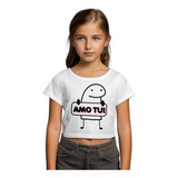 Camiseta Cropped Infantil Flork