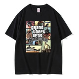 Camiseta De Algodao Estampada