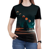 Camiseta De Planeta Feminina