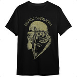 Camiseta De Rock Black Sabbath Mask Us Unissex Preta