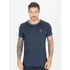 Camiseta Dry Fit Com Furinhos Azul Marinho