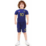 Camiseta E Calção França Infantil Seleção Francesa Copa