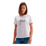 Camiseta Easy Lança Perfume Estampada Ou24 Branco Feminino