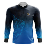 Camiseta Esportiva By Aventura Manga Longa Fps Uv30+ Brasil