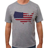 Camiseta Estados Unidos Bandeira Mapa Eua Usa Camisa Blusa