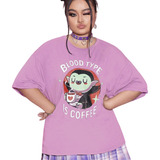 Camiseta Estampada Blood Type
