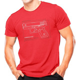 Camiseta Estampada Glock G43 | Atack