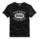 Camiseta Estampada Retro 1988