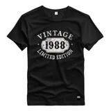 Camiseta Estampada Retro 1988