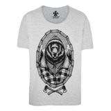 Camiseta Estampada Urso Woodcutter