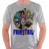 Camiseta Fairy Tail Blusa Camisa Natsu Lucy Happy Promoção