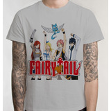 Camiseta Fairy Tail Natsu Lucy Camisa Blusa Anime Promoção