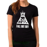 Camiseta Fall Out Boy Babylook Feminina Camisa 