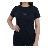 Camiseta Feminina Aeropostale Mc Silkada Preta - 9890183