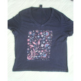 Camiseta Feminina Algodao Preta
