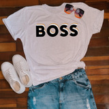 Camiseta Feminina Algodão Varias Estampas Gola Redonda