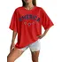 Camiseta Feminina America Oversized Estilosa Tumblr Moderna