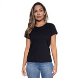Camiseta Feminina Basica Algodao