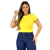 Camiseta Feminina Basica Algodao