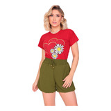 Camiseta Feminina Casual Tshirt