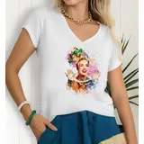 Camiseta Feminina Com Estampa