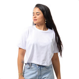 Camiseta Feminina Cropped Blusinha