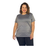 Camiseta Feminina De Academia Malha Fria Soft Dry Plus Size 