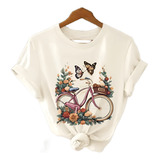 Camiseta Feminina Estampa Bike