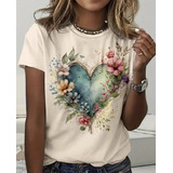 Camiseta Feminina Estampa De