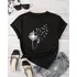 Camiseta Feminina Estampa Dente De Leão Linda Mulher