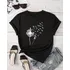 Camiseta Feminina Estampa Dente De Leão Linda Mulher