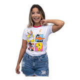 Camiseta Feminina Estampa Desenho