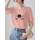 Camiseta Feminina Estampa Quadrinho
