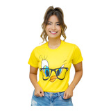 Camiseta Feminina Estampada Desenho