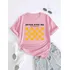 Camiseta Feminina Estampada Never Give Up Xadrez Animado 