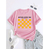 Camiseta Feminina Estampada Never