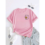 Camiseta Feminina Estampada Urso
